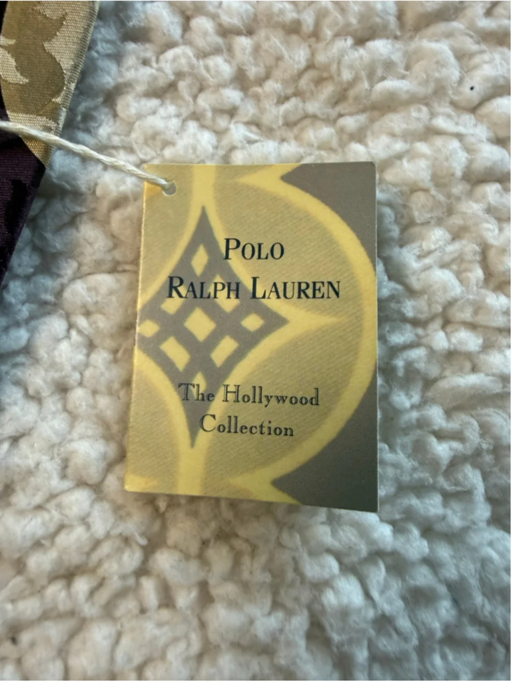 Vintage 80s Polo Ralph Lauren Hollywood Collection Silk Tie NWT Art Deco